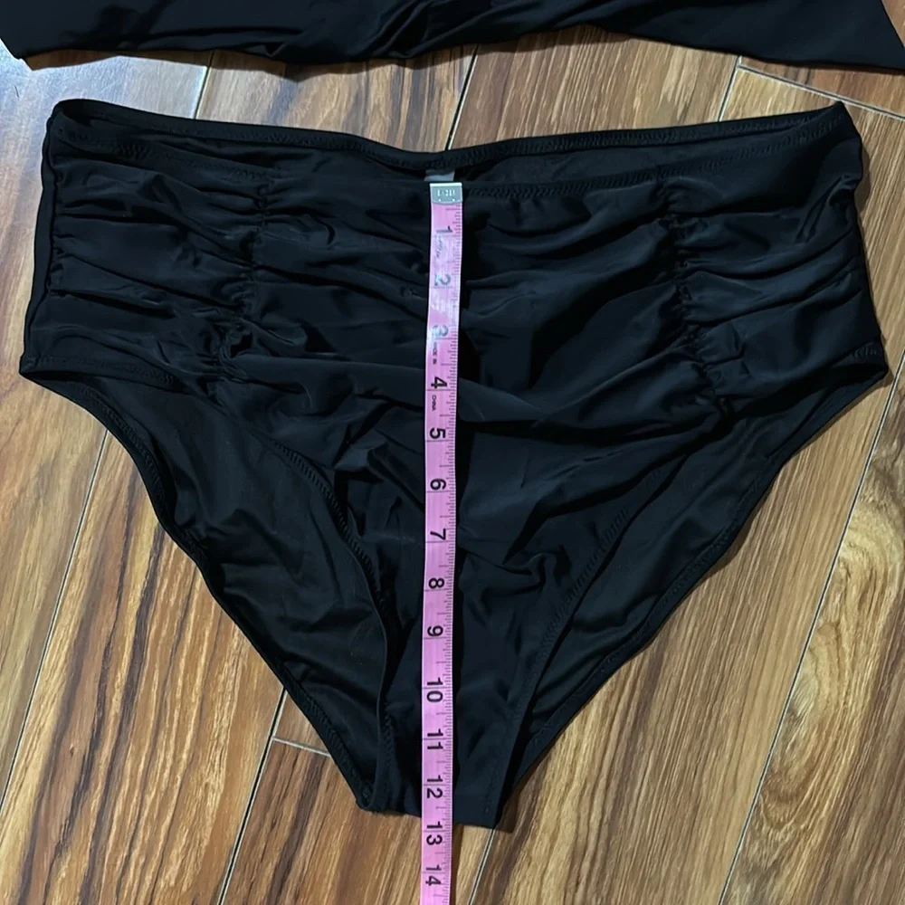 Blooming Jelly black two piece swim suit, size XXL, NWT. - Picture 9 of 16